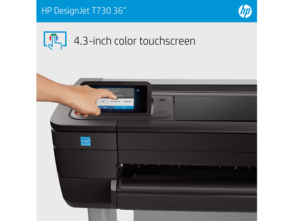 HP DesignJet T730 - 36" Large Format Wireless Plotter Printer with Wireless Features (F9A29D)
