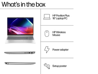 HP Pavilion Plus Laptop 16t-ab100, 16 HP Pavilion Plus Laptop 16t-ab100, 16