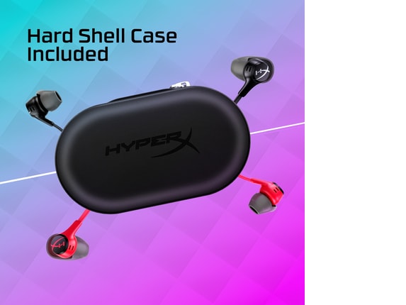 Series 10 of 13 HyperX Earbuds, HyperX Cloud Earbuds II - Gaming Earbuds with Mic - Black