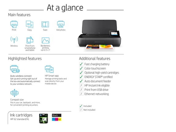 HP Officejet 250 Mobile All-in-One Imprimante multifonctions