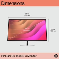 Écran USB-C 4K HP E32k G5