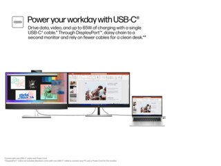 HP E27m G4 QHD USB-C Conferencing Monitor HP E27m G4 QHD USB-C Conferencing Monitor