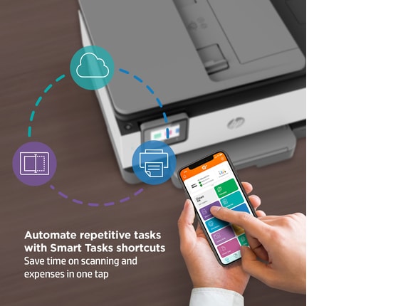 Series 9 of 10 Business Ink Printers, HP OfficeJet 8035e Pro All-in-One Certified Refurbished Printer w/ bonus 12 months Instant Ink through HP+