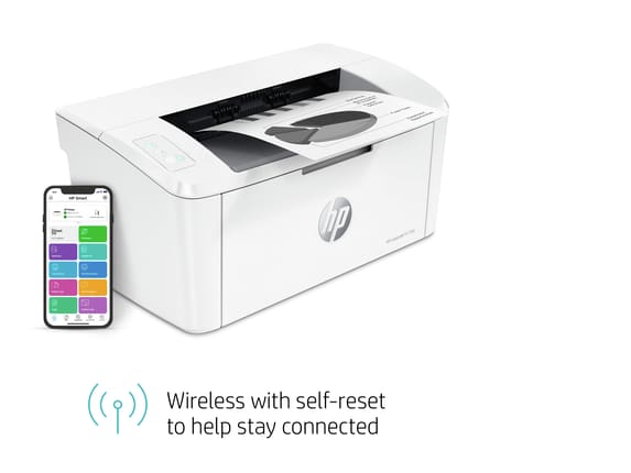 HP LaserJet M110w Wireless Black & White Printer with available 2 months  Instant Ink