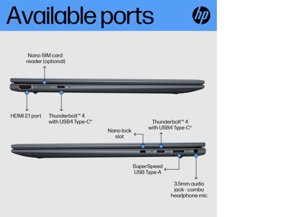 HP Dragonfly 13.5 inch G4 Notebook PC - Customizable