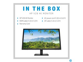 HP V28 4K 28" Monitor