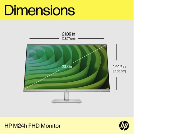 HP 24mh FHD Monitor Computer Monitor with 23.8 Inch IPS Display 1080p Built  In Speakers and VESA Mounting Height Tilt Adjustment for Ergonomic Viewing  HDMI and DisplayPort - MTech distributor