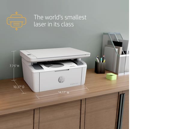 with HP LaserJet Instant 6 Printer M140we Months HP+ and Ink