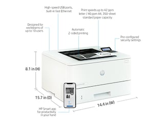 HP LaserJet Pro 4001dne Printer with HP+ & available 3 months Instant Ink