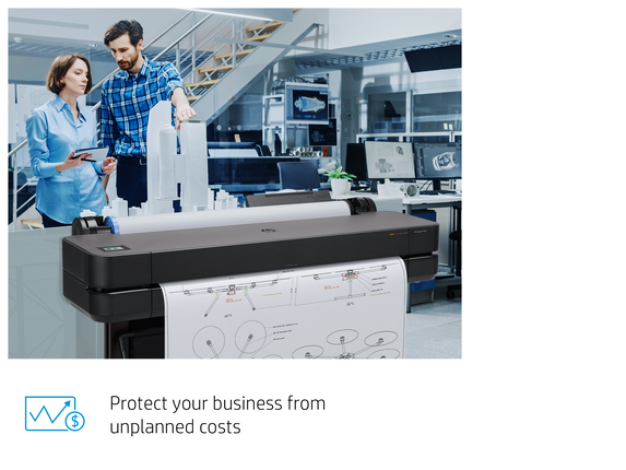 HP DesignJet Studio 36-in Printer with 3-year Next Business Day Support, (5HB14H)
