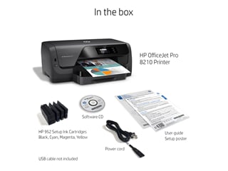 HP® OfficeJet Pro 8210 Ink Printer (D9L64A#B1H)