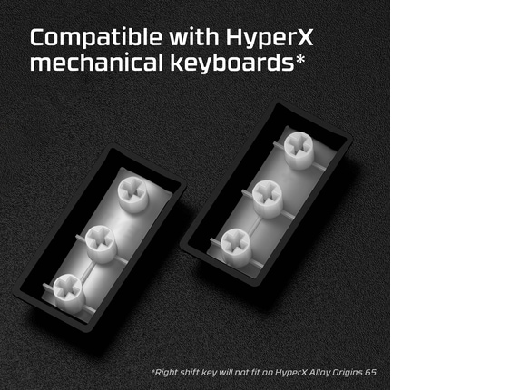 Series 5 of 5 HyperX Keyboard Accessories, HyperX Black PBT Full Keycap Set