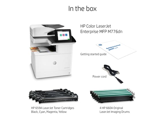 Impresora Laser Multifuncion A3 HP Color LaserJet Managed MFP E87660z